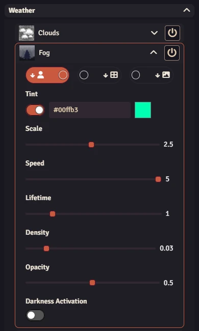 Particle Effect Options