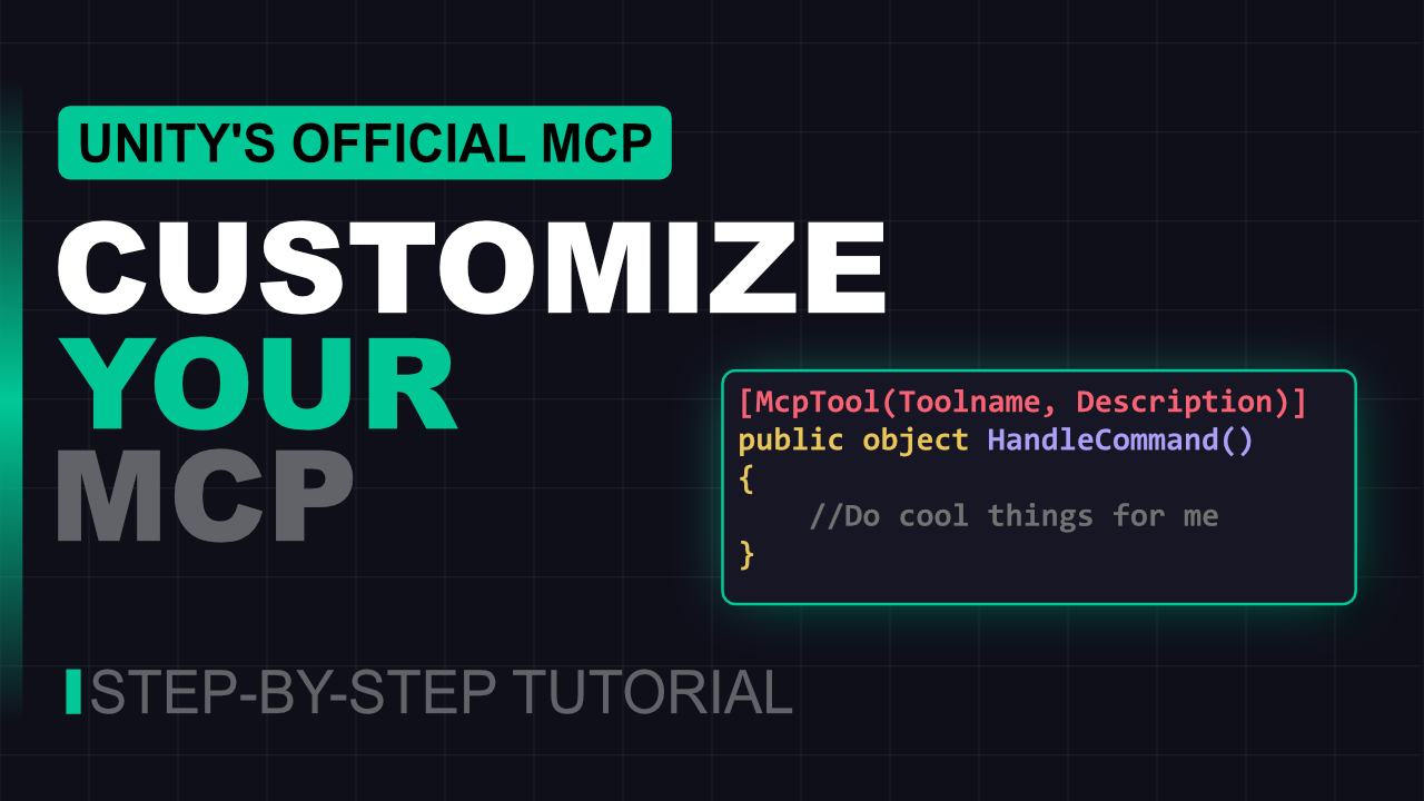 How to Create Custom MCP Tools for Unity