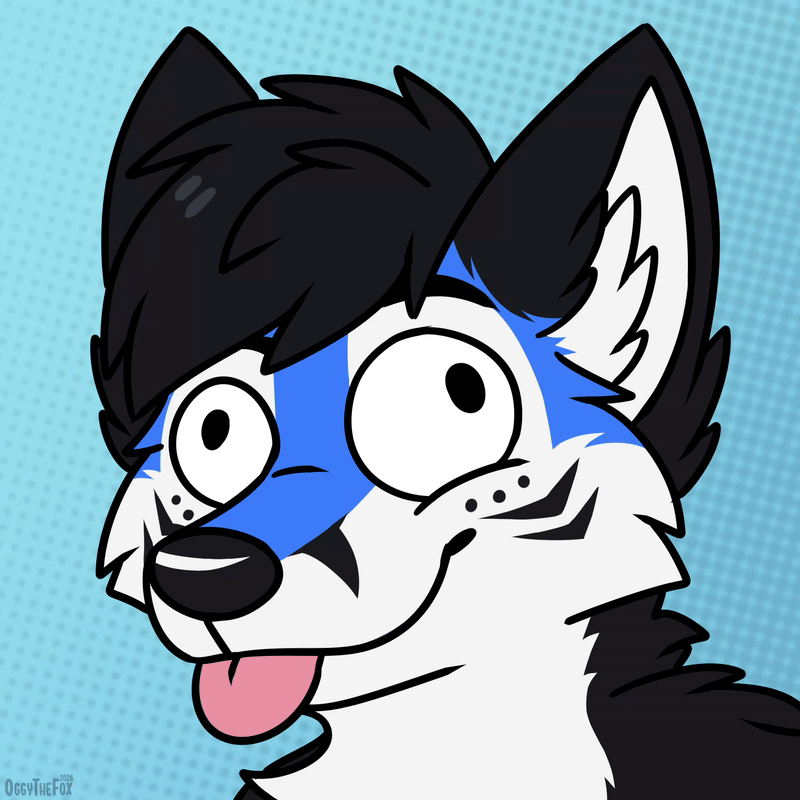OggyTheFox animated commission artwork