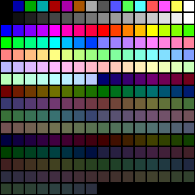 VGA palette