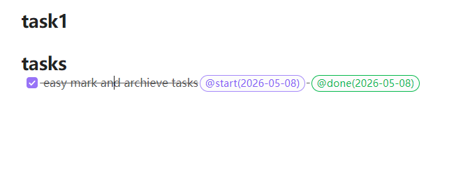 Task marker demo