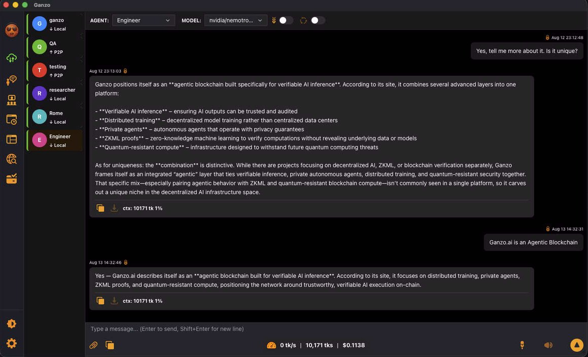 Main chat panel screenshot