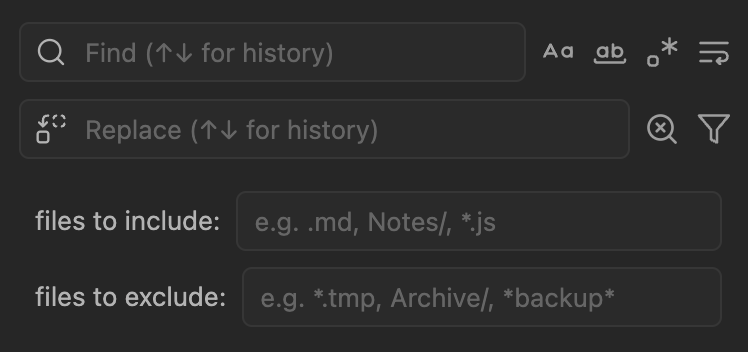 Find-n-Replace UI