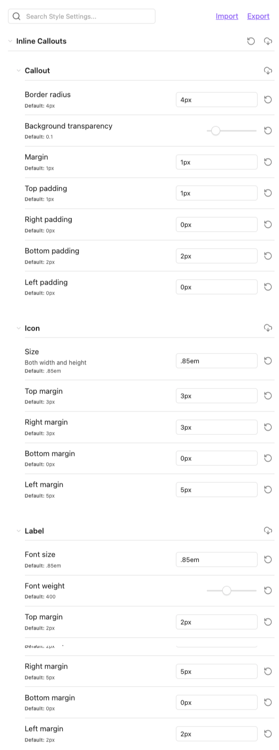 Compatible with Style Settings plugin