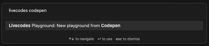 screenshot of new playground from CodePen command