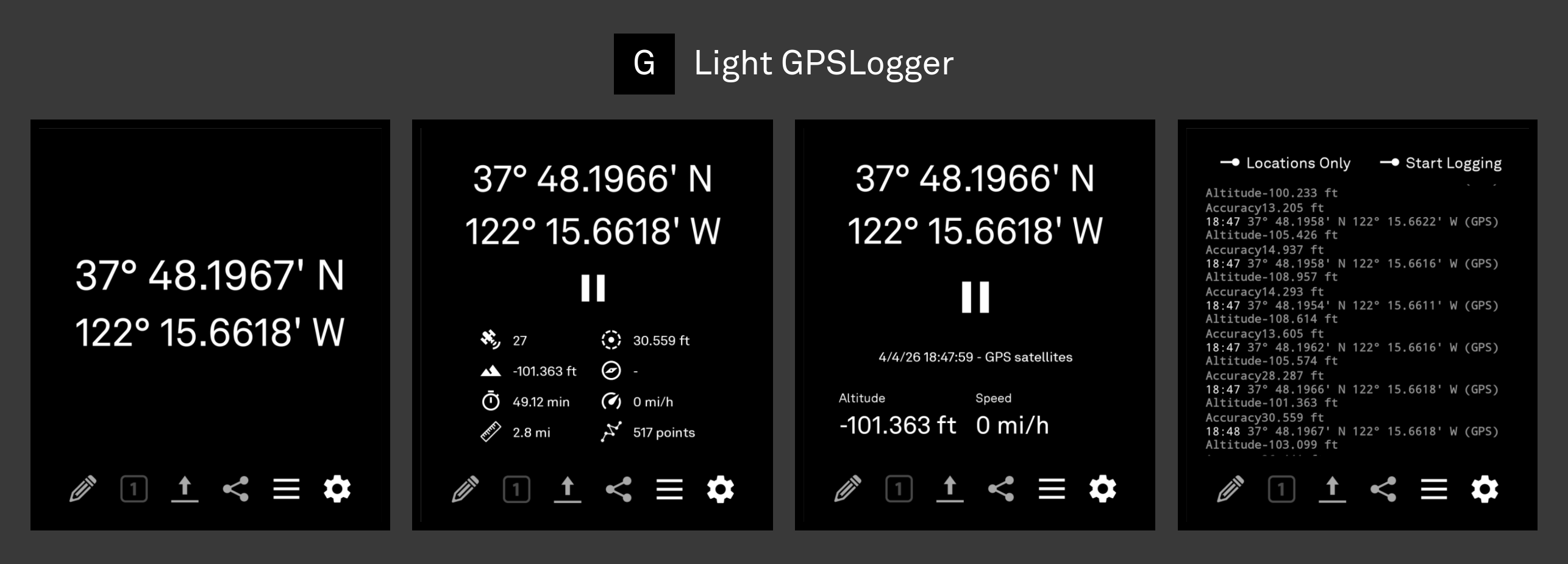 Light GPSLogger