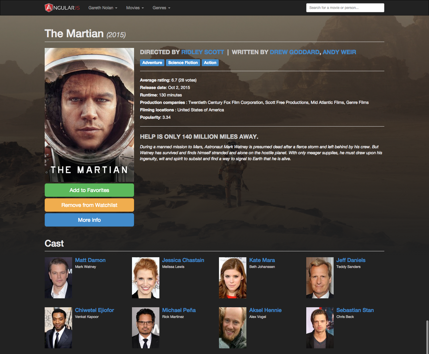The Martian Screenshot