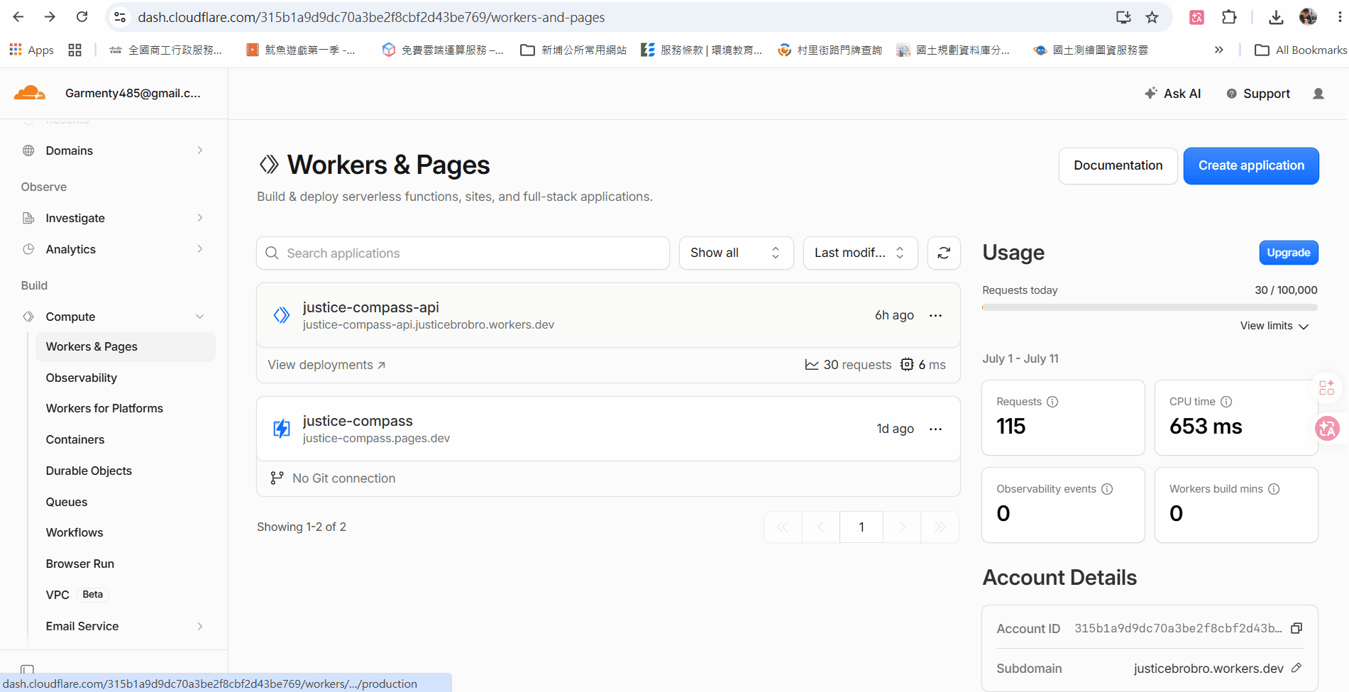 Creating a Cloudflare Pages project connected to your fork