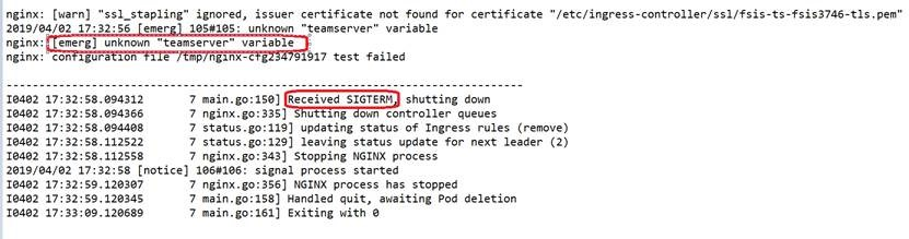 Nginx-controller log