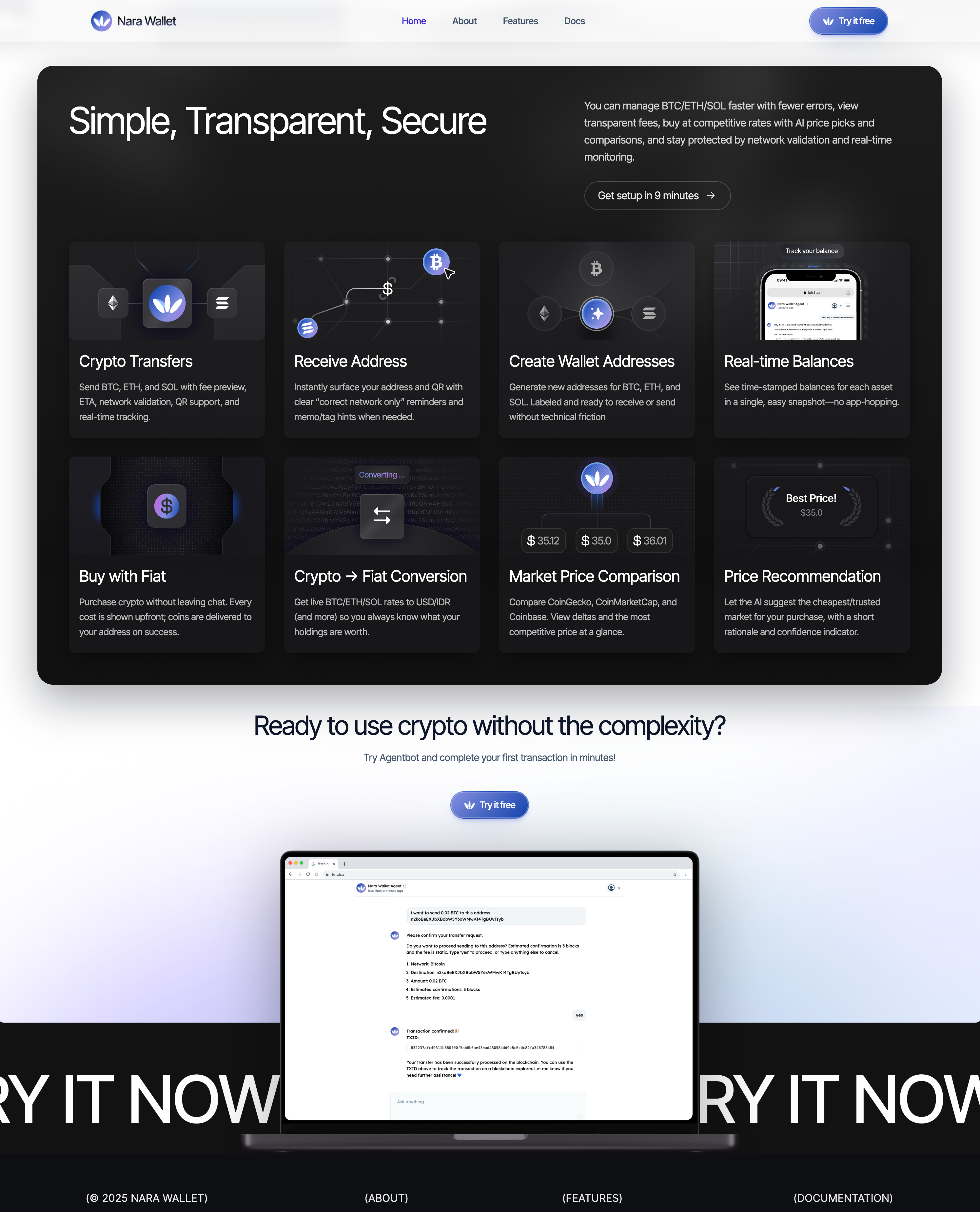 GitHub - gaskeunbang/nara: Nara wallet is an AI powered crypto wallet that  simplifies digital asset management through natural language interaction.