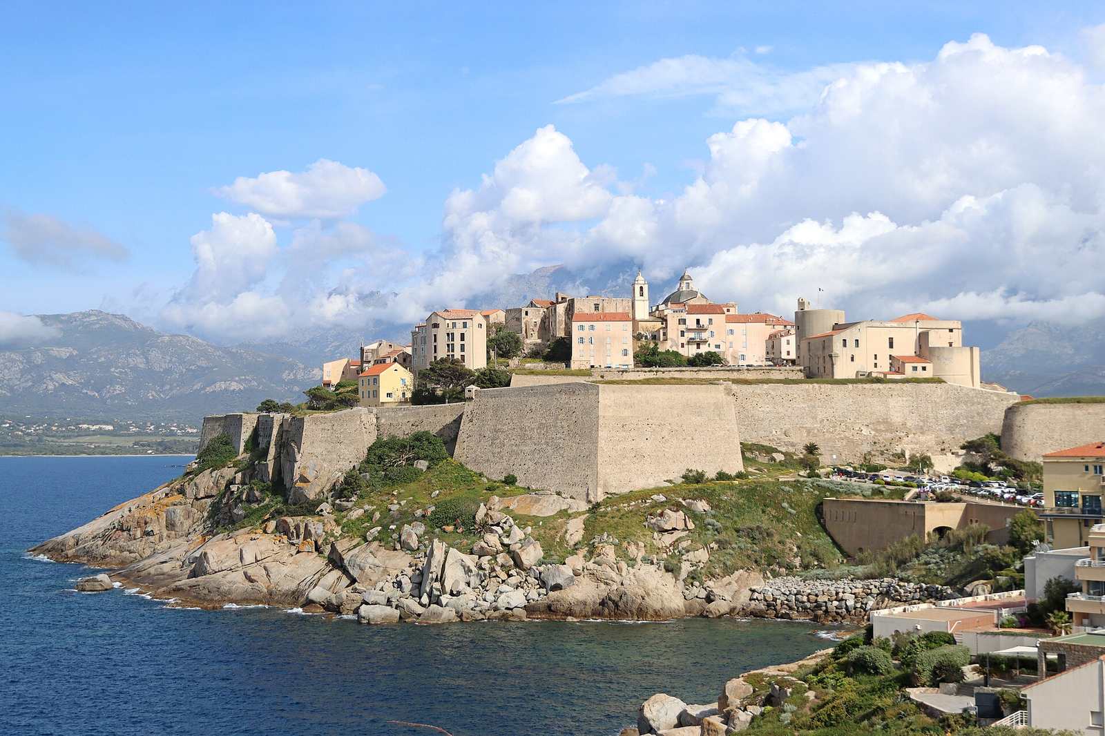 Calvi citadel on the Corsican coast