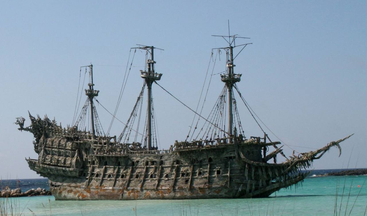 TRADEMARK: Disney Castaway Cay Flying Dutchman / Pirates of the Caribbean movie-prop landmark