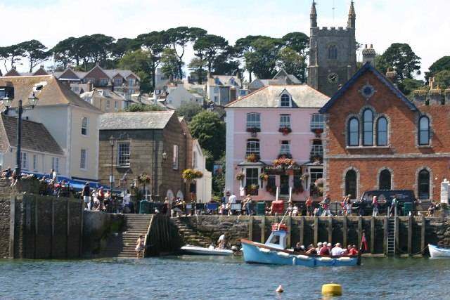 Fowey harbour Cornwall England