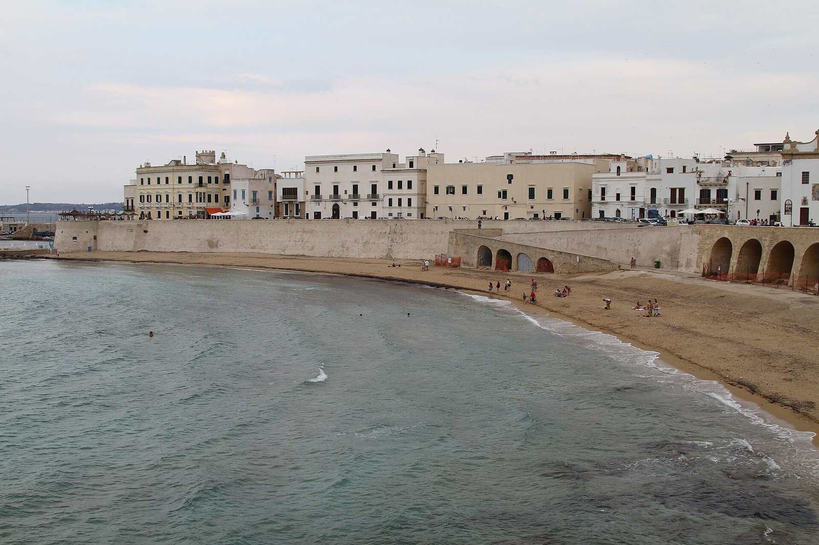 Gallipoli old town and beach, Apulia