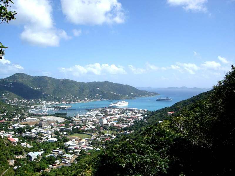 White Bay beach and turquoise water on Jost Van Dyke, British Virgin Islands