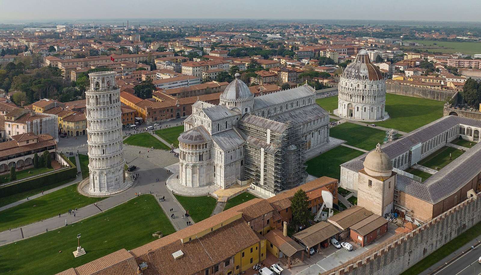Piazza dei Miracoli and the Leaning Tower, Pisa (Livorno call)