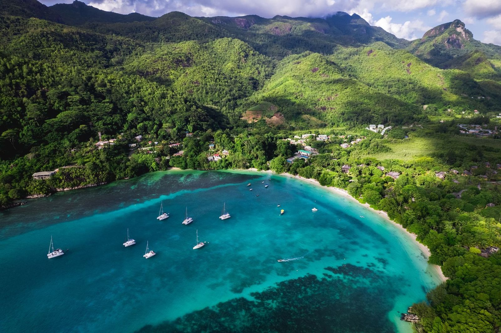 Beau Vallon beach Mahé Seychelles