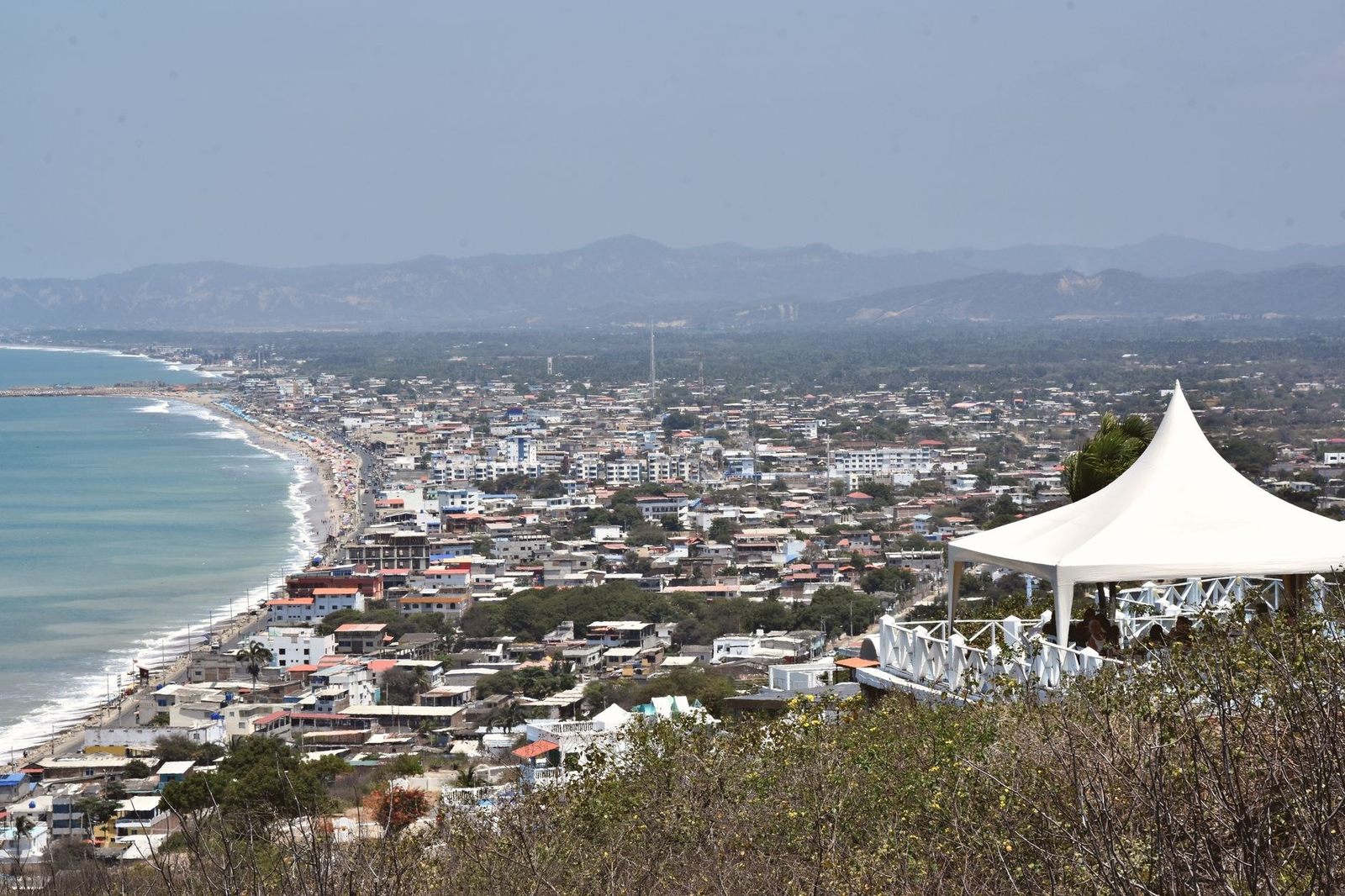 Manta beach and Pacific waterfront Ecuador