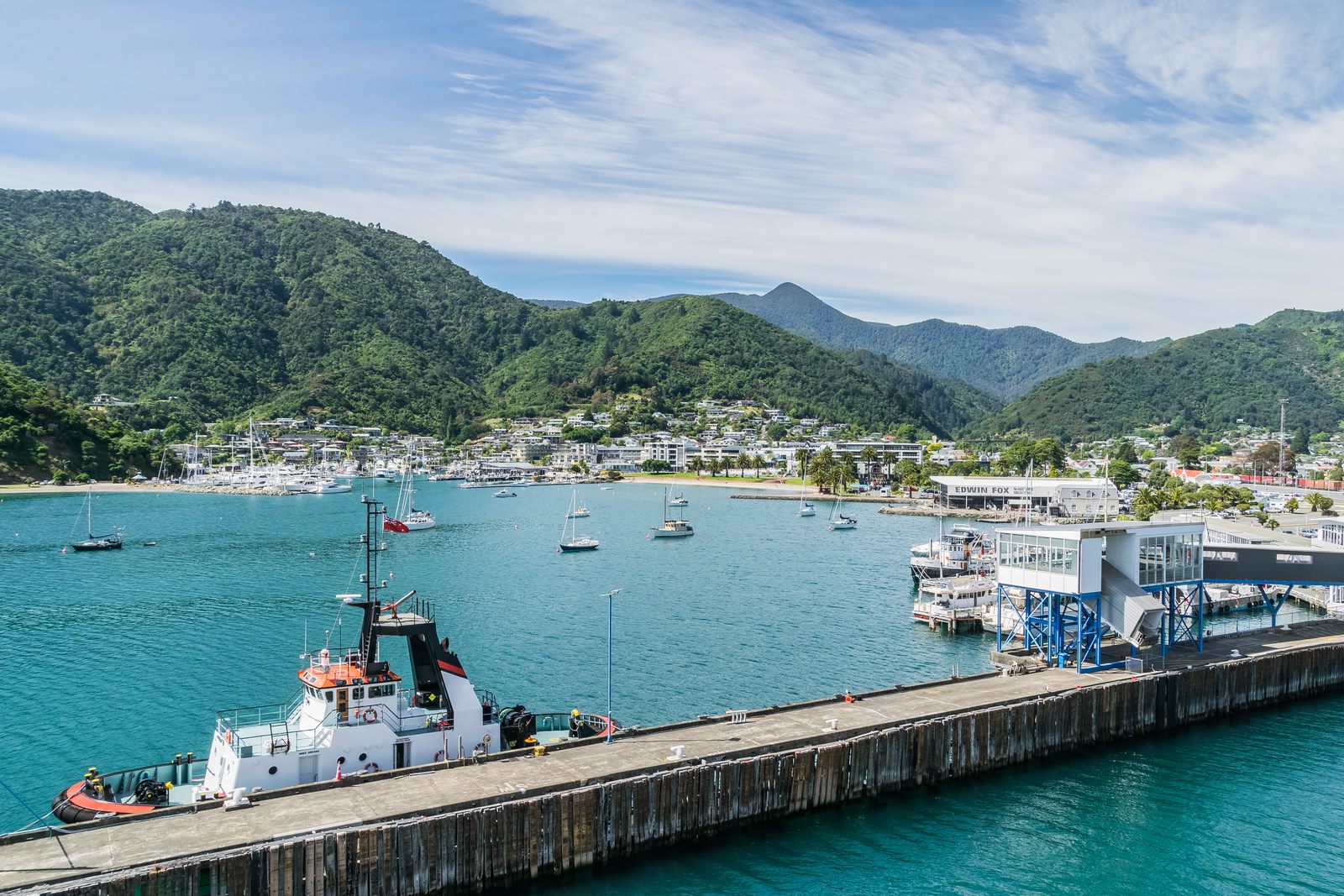 Picton harbour and Queen Charlotte Sound waterfront