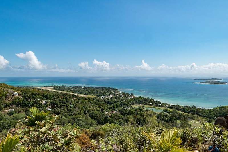 Praslin Anse Lazio beach and granite boulders in the Seychelles
