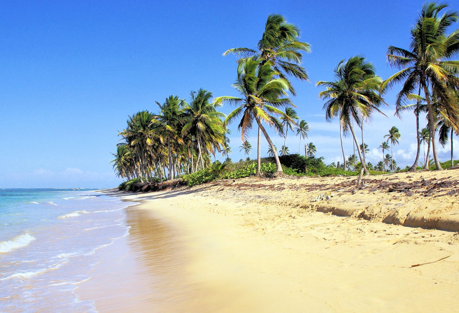 Punta Cana east-coast beach and turquoise Caribbean water