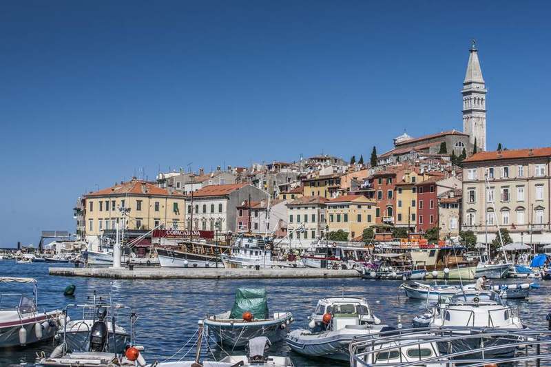 Rovinj old town St Euphemia Croatia