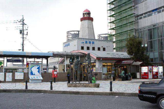 Sakaiminato harbour and Mizuki Shigeru Road yokai statues in western Japan