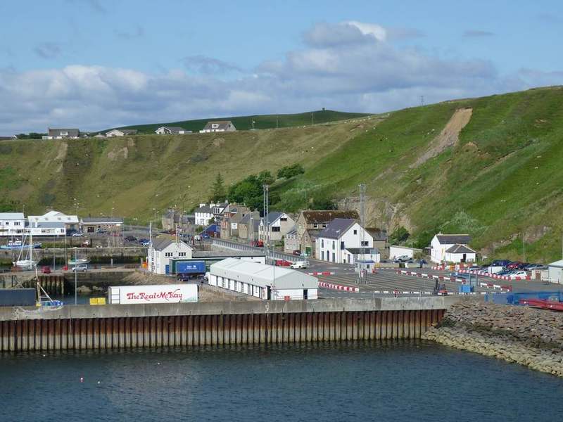 Scrabster harbour on the Caithness coast of northern Scotland