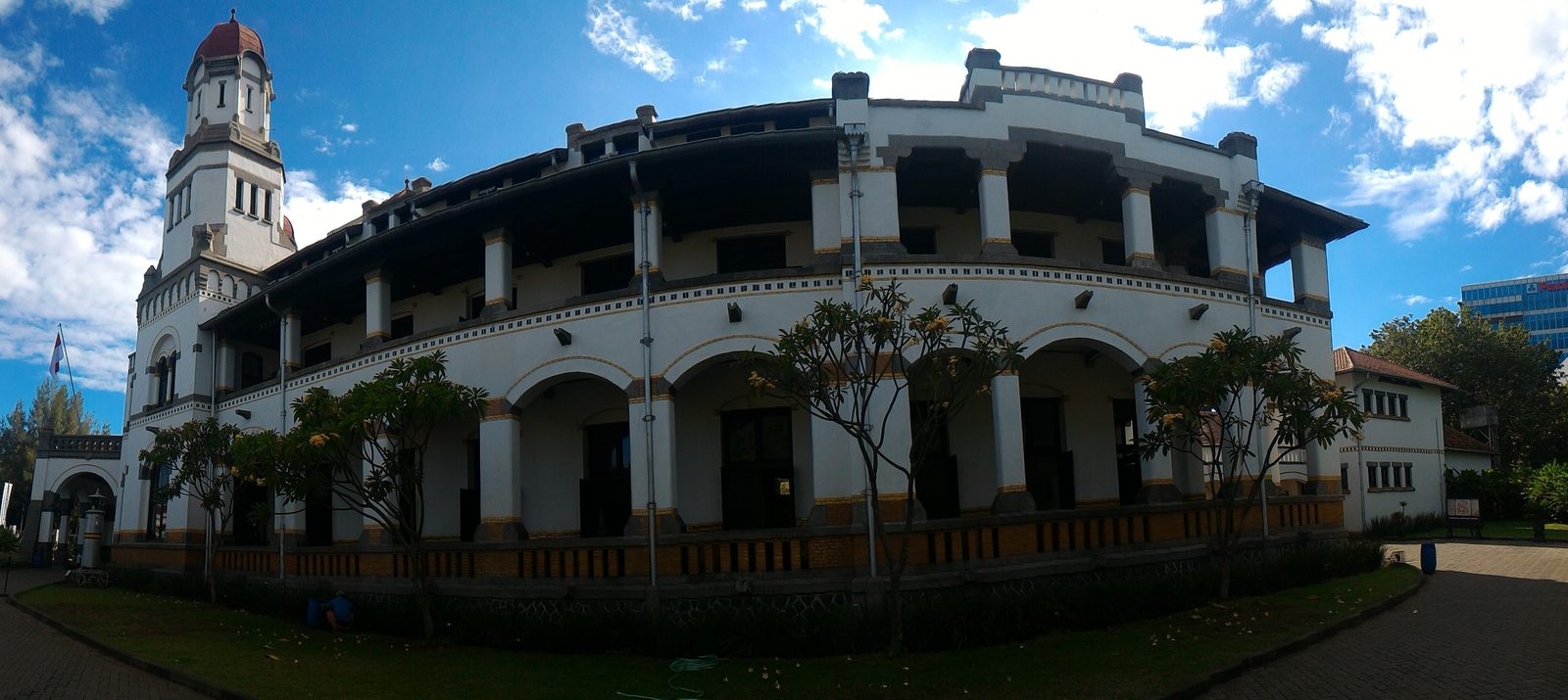 Semarang Kota Lama colonial streets and harbour city on Java Indonesia