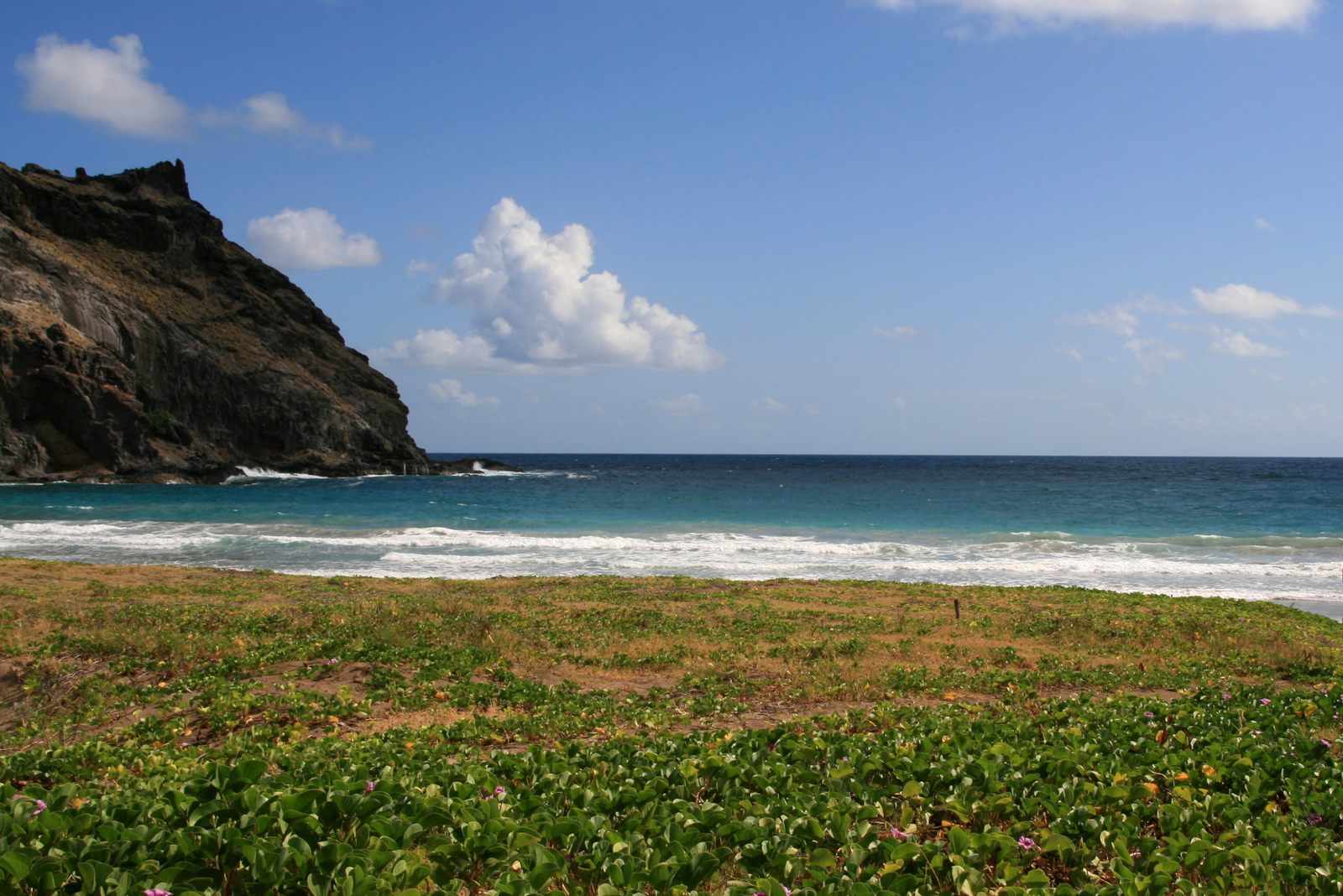 Ua Pou basalt spires above Hakahau harbour in the Marquesas French Polynesia