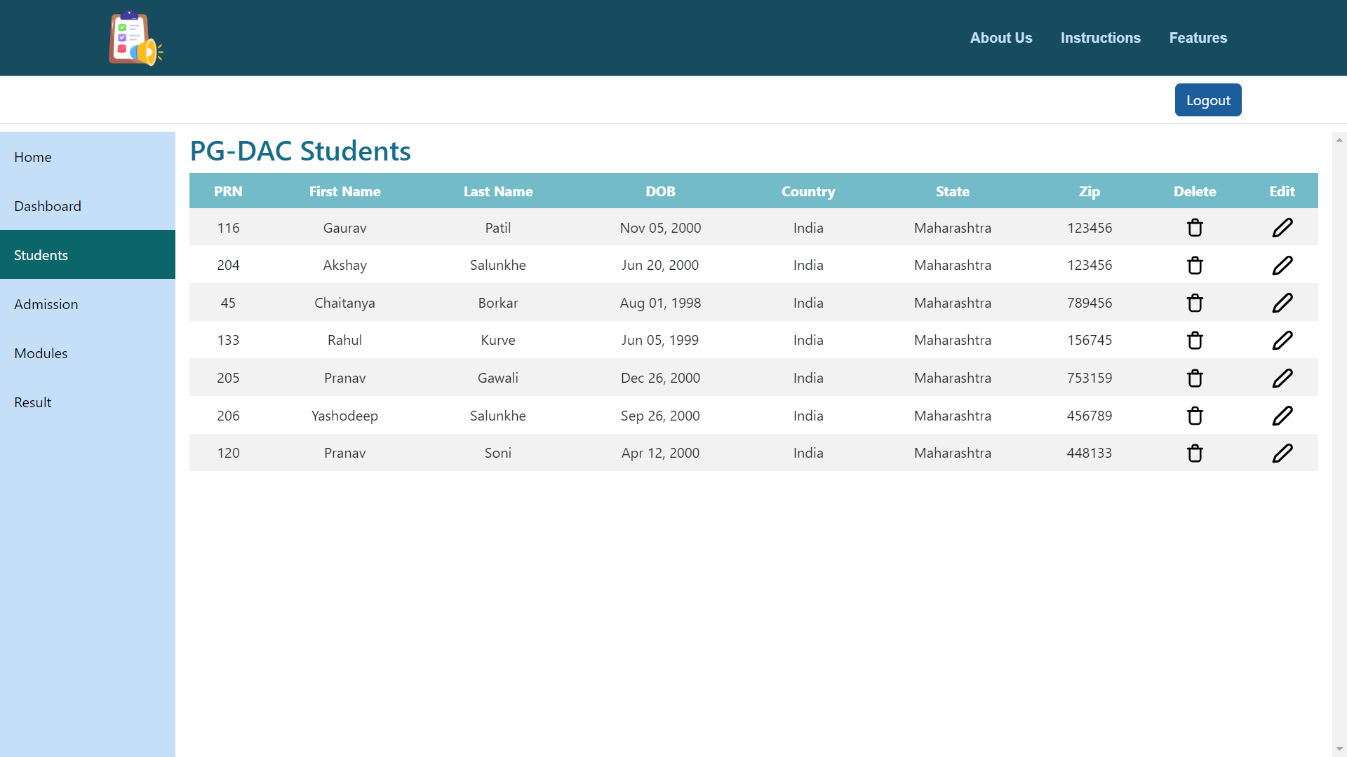 GitHub - gaurav-patil-1/result-management-system: The Result Management ...