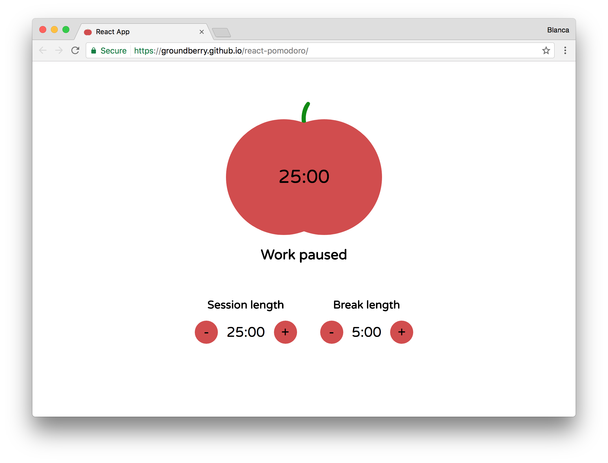 Pomodoro Clock desktop