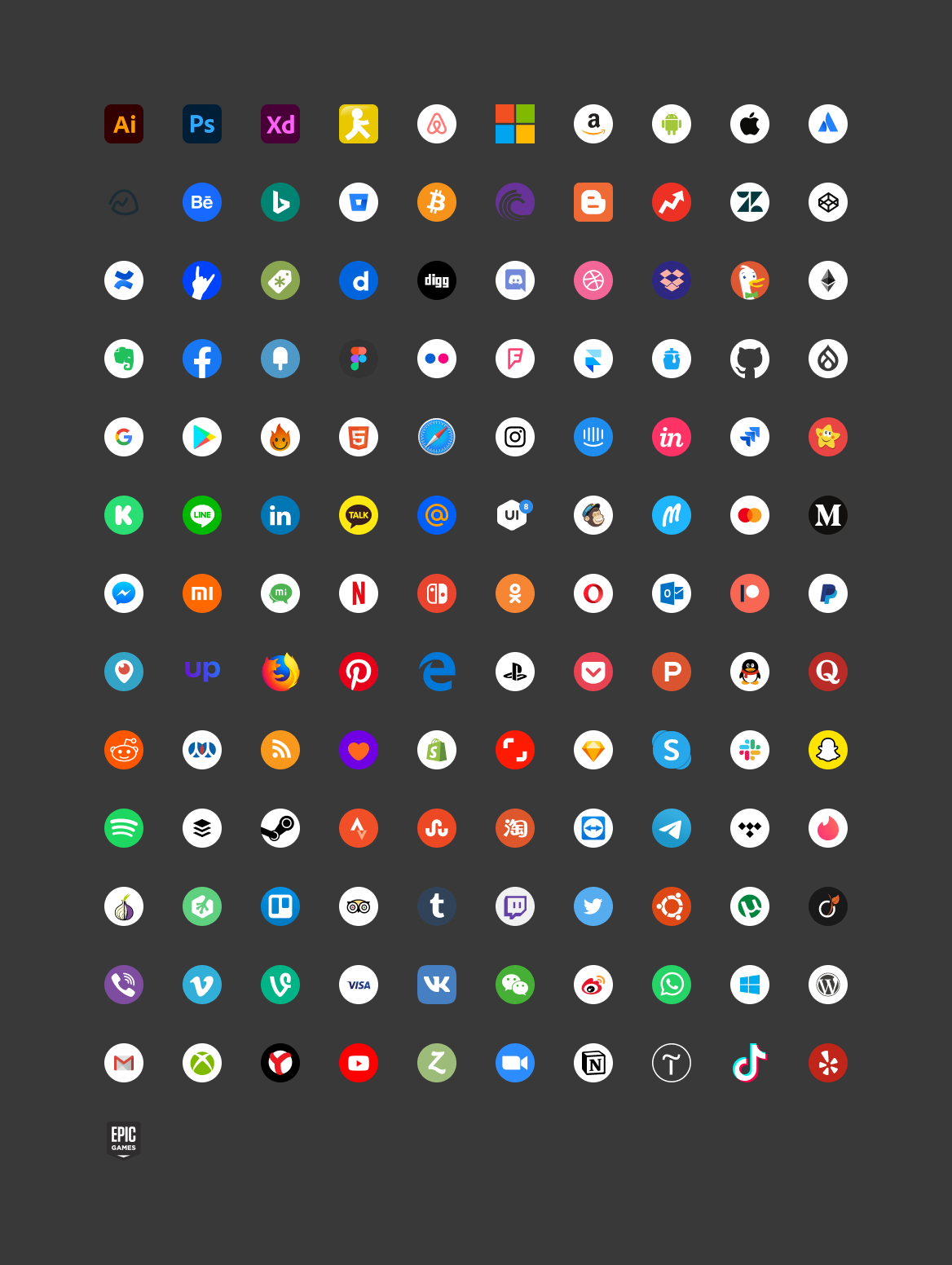 GitHub - gauravghongde/social-icons: Collection of SVG & PNG social ...