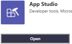 Open App Studio