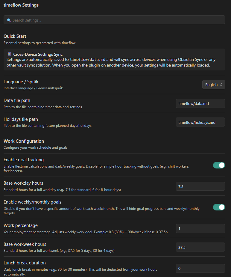 timeflow-settings