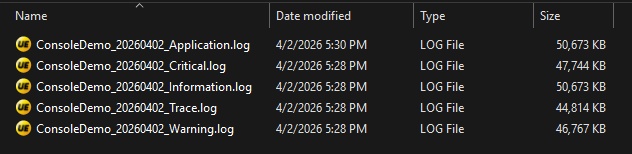 Example Logs