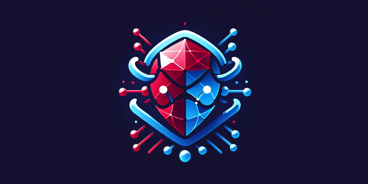 The logo shows a gemstone split into red and blue halves, symbolizing Ruby programming and Gemini AI. It's surrounded by a circuit-like design on a dark blue backdrop.