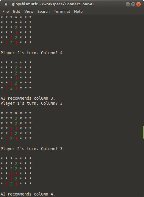ConnectFour-AI example