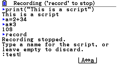 Specifying a script name