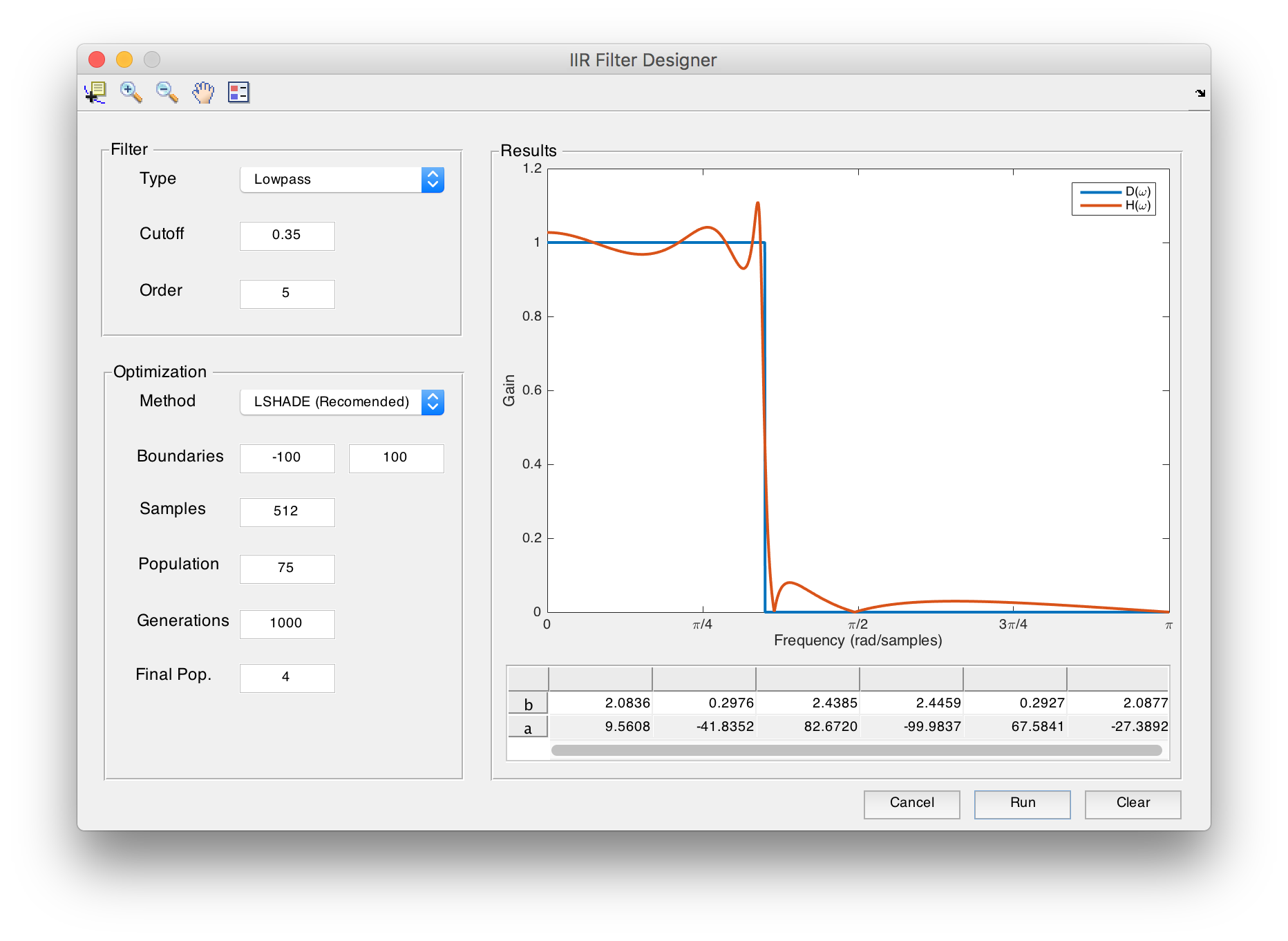 Matlab Graphical User Interface