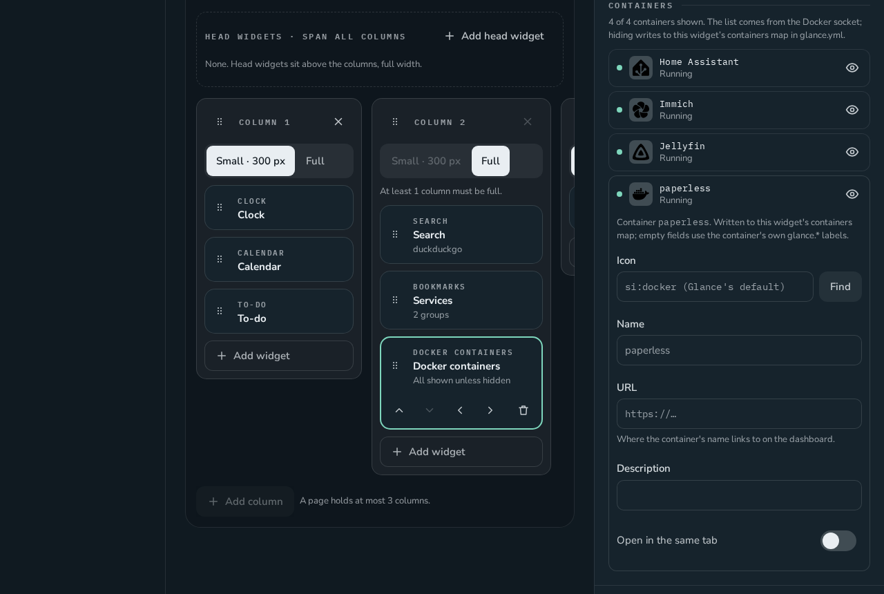 Docker containers