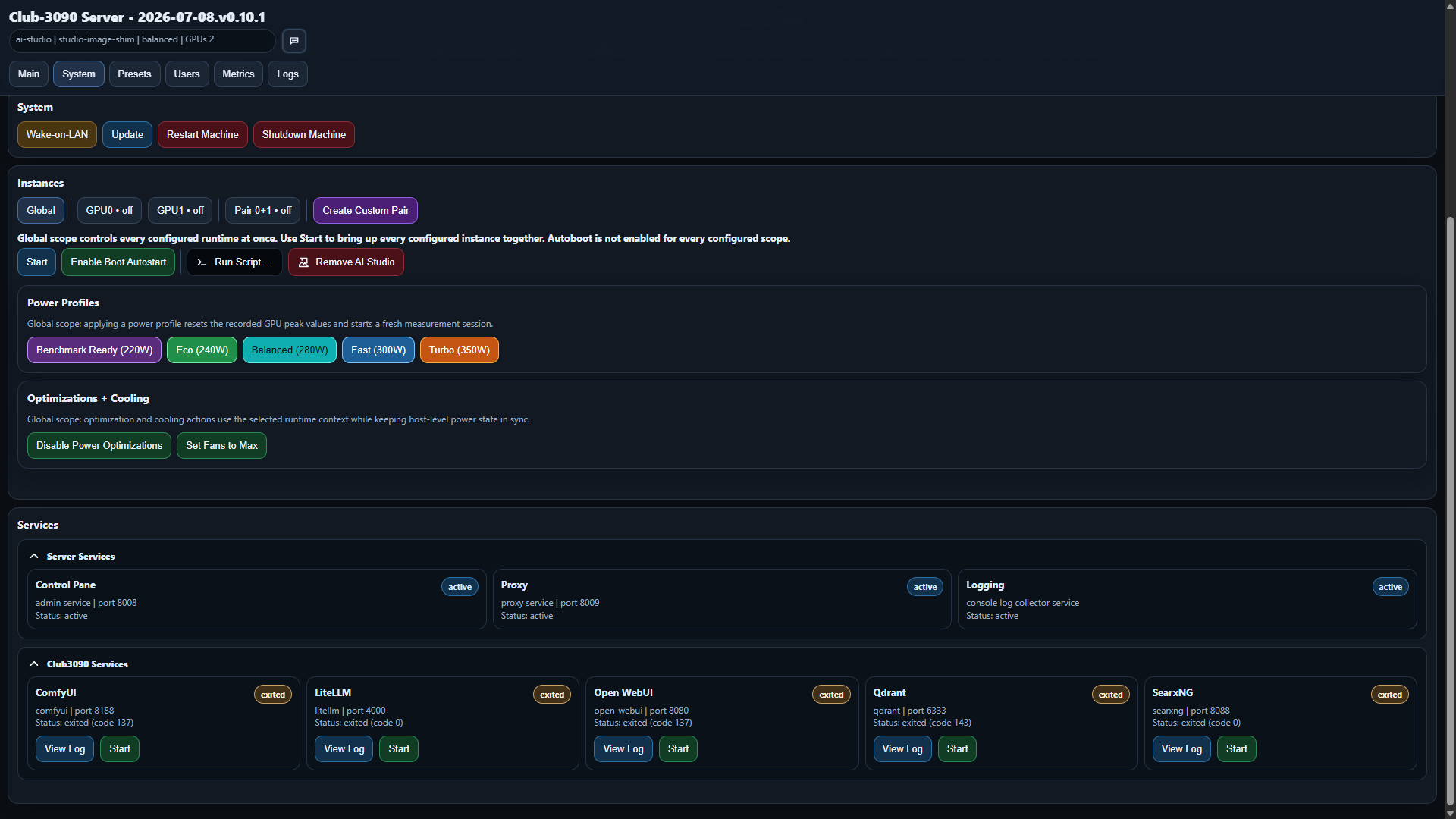3. System Tab pt 2