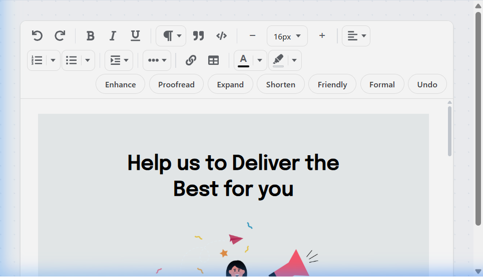FlowText Editor with AI Features