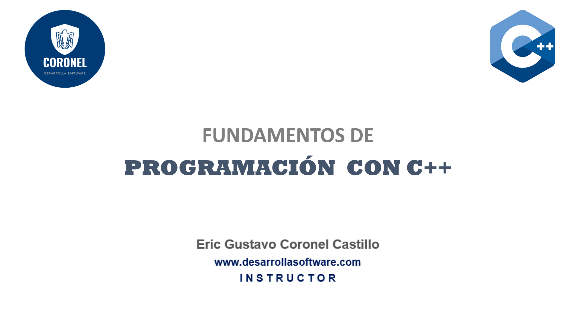 GitHub - gcoronelc/CPP: Fundamentos de Programación con C++ · GitHub