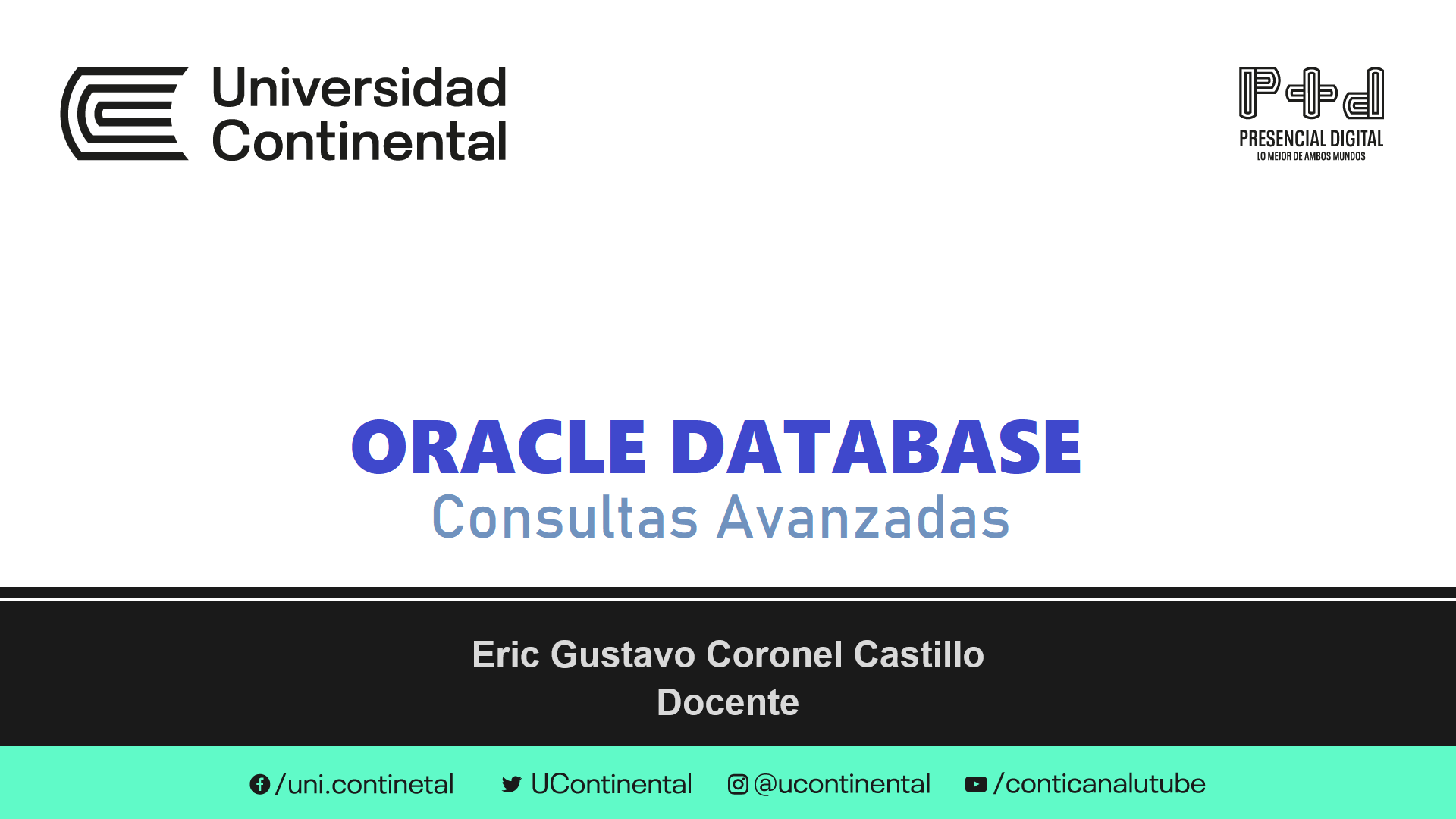 CONSULTAS AVANZADAS CON ORACLE DATABASE