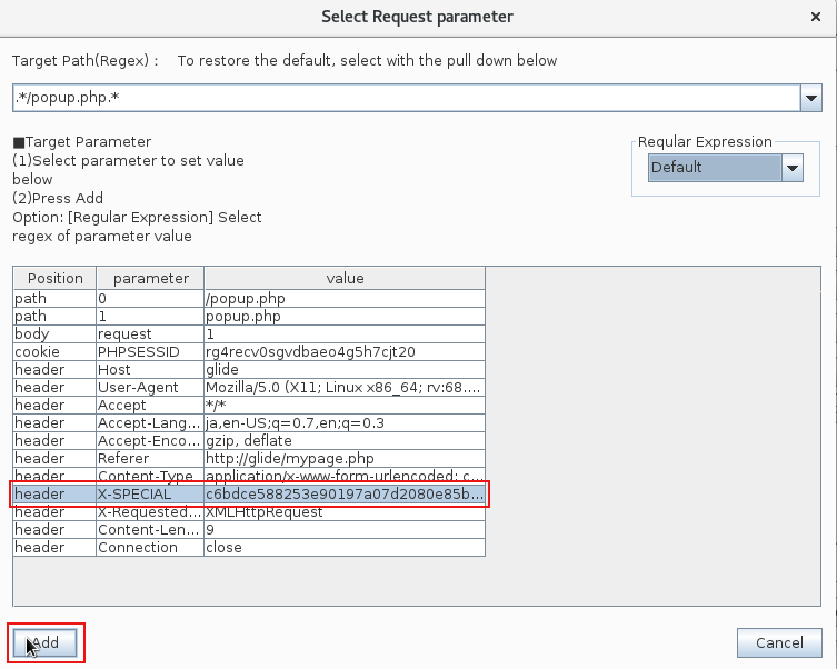 parameter setto