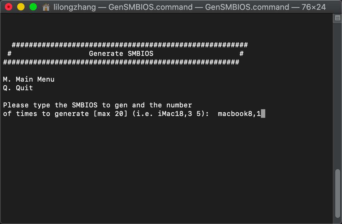 执行GenSMBIOS