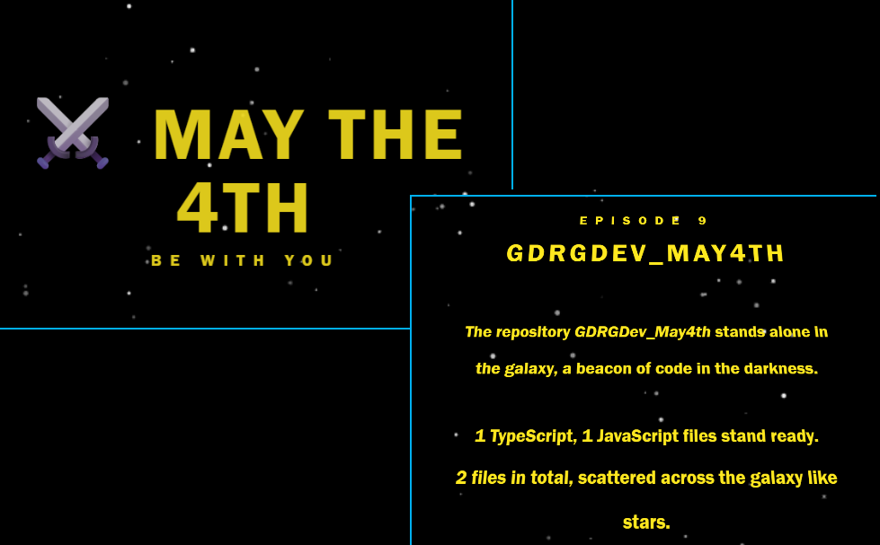 May the 4th Opening Crawl
