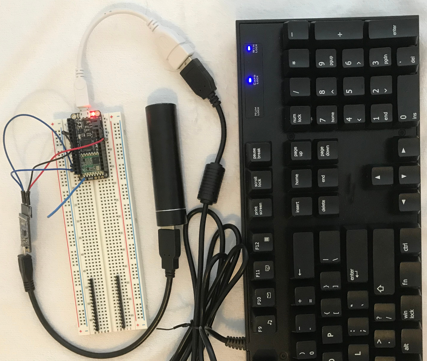 Feather M0 RFM69 and USB keyboard