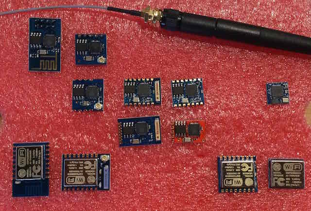 Picture of ESP8266 modules